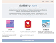 Tablet Screenshot of mcbrinecreative.com